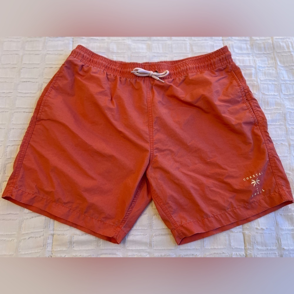 Coastal Swell Swim Trucks Shorts Mesh Lined With Mesh Lined Side Pockets Men’s L